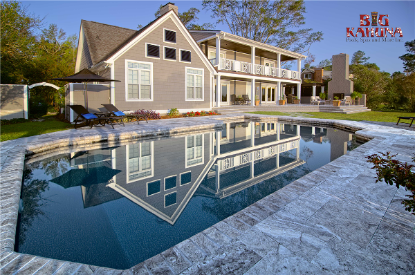 We take an ordinary vinyl liner pool and backyard porch and turn it into a Luxury Retreat